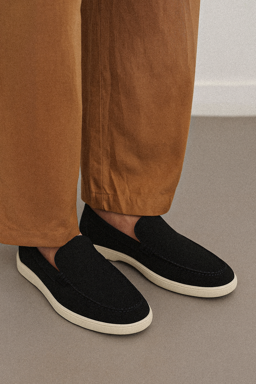 Shoe Vibe Black Suede Loafers