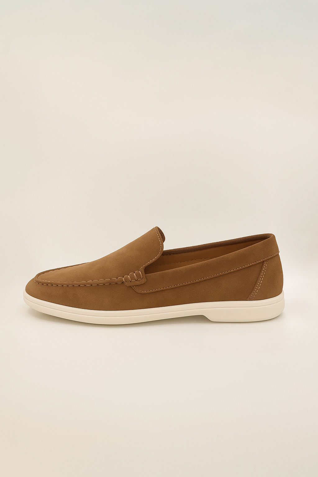 Shoe Vibe Tan Brown Suede Loafers