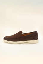 Shoe Vibe Chocolate Brown Suede Loafers