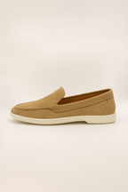 Shoe Vibe Mustard Suede Loafers