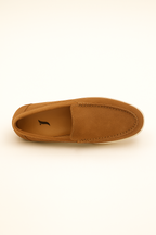 Shoe Vibe Tan Brown Suede Loafers