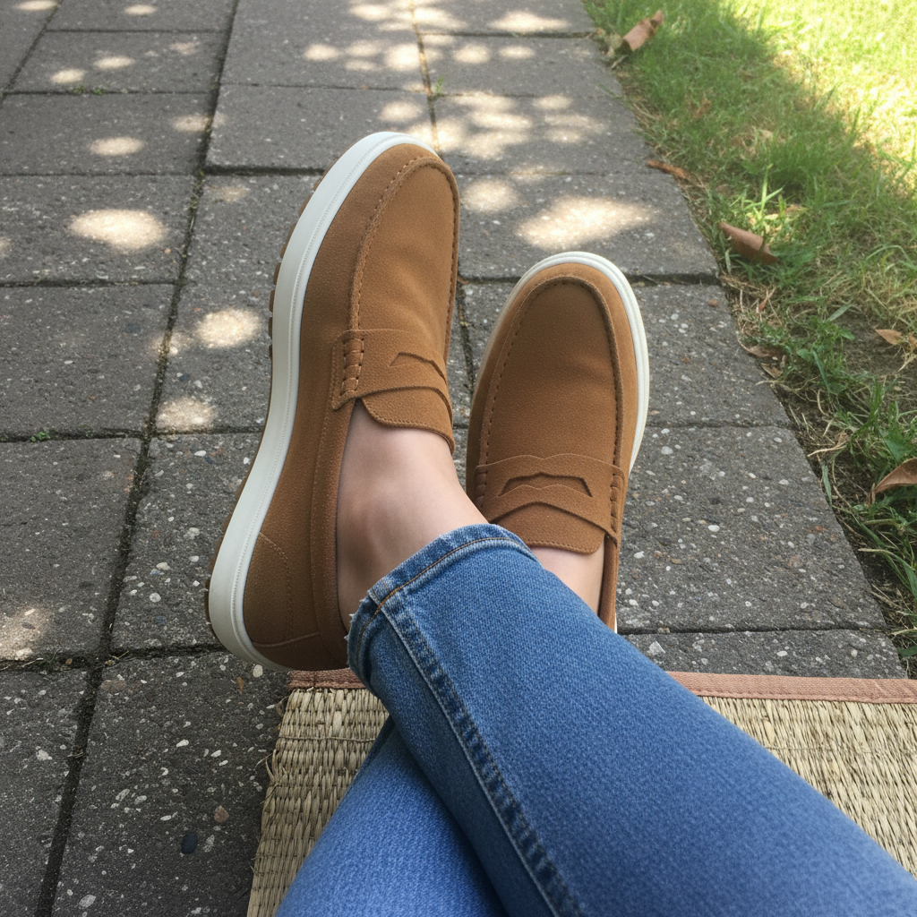 Customer Review Tan Loafers