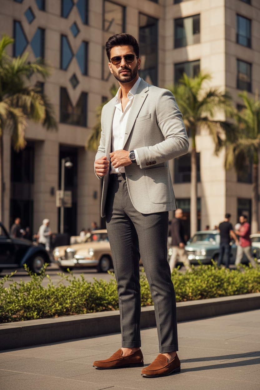 Pakistani Influencer Brown Loafers